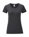 Dames T-shirt Iconic Fruit of the Loom 61-432-0 Dark Heather Grey